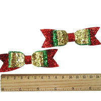 Glitter Trio Christmas Combo Bow
