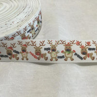 Reindeer with Names 1" Ribbon