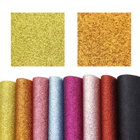 Fine Glitter Mixed Faux Leather Full Sheet Pack of 20