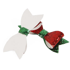 Glitter Duo Christmas Bow