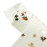 Chunky White Glitter with Sequin Fabric Sheet