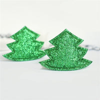 Christmas Tree Padded Glitter Embellishment (10)
