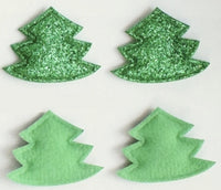 Christmas Tree Padded Glitter Embellishment (10)
