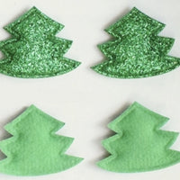 Christmas Tree Padded Glitter Embellishment (10)