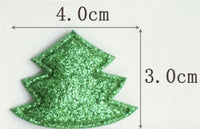 Christmas Tree Padded Glitter Embellishment (10)
