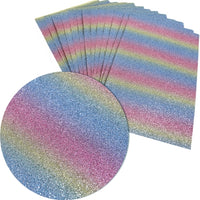 Pastel Ombre Glitter Faux Leather Sheet
