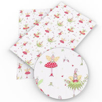 Christmas Fairies Faux Leather Sheet
