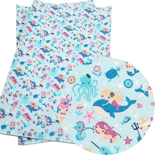 Under the Sea Faux Leather Sheet