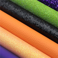 Halloween Solid Mixed Faux Leather Full Sheet Pack of 8

