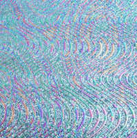 Mermaid Waves Faux Leather Sheet

