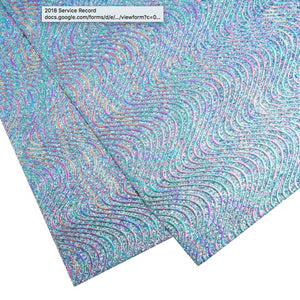 Mermaid Waves Faux Leather Sheet