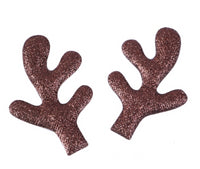 Reindeer Antler Glitter Embellishment Pairs
