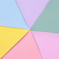 Pastel Solid A5 Litchi Faux Leather Pack of 6
