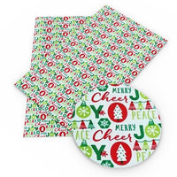 Christmas Greetings Faux Leather Sheet
