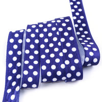 Spots Royal Blue with White 5/8" FOE (5 Yards)