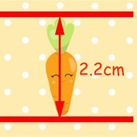 Easter Carrots on Lemon Faux Leather Sheet