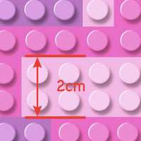 Lego Bricks Pink & Purple Faux Leather Sheet