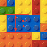 Lego Bricks  Faux Leather Sheet