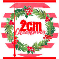 Merry Christmas Wreath Faux Leather Sheet