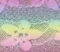 Pastel Glitter Lace Faux Leather Sheet
