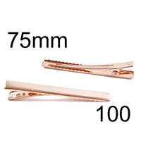 75mm Alligator Clip Rose Gold with Teeth Packs

