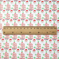 Christmas Santa Claus is Coming to Town with Santa Faux Leather Sheet
