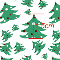 Christmas Tree Green Faux Leather Sheet