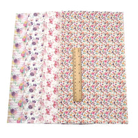 Floral Pretty Faux Leather Full Sheet Pack of 6
