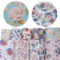 Floral Mixed #1 Faux Leather Full Sheet Pack of 9
