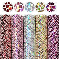 Pebble Stone Hologram Mix A5 Faux Leather Sheet Pack of 5
