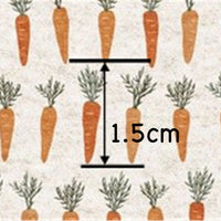 Easter Mini Carrots Faux Leather Sheet