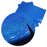 Mermaid Scale Iridescent Glitter Faux Leather Sheet