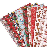 Christmas Designs #3 Faux Leather Full Sheet Pack of 9
