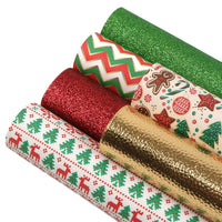 Christmas Designs #4 Faux Leather Full Sheet Pack of 6
