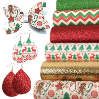 Christmas Designs #4 Faux Leather Full Sheet Pack of 6
