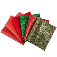 Christmas Designs #2 Faux Leather Full Sheet Pack of 6
