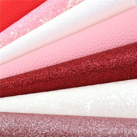 Strawberries & Cream Mixed Faux Leather Full Sheet Pack of 9
