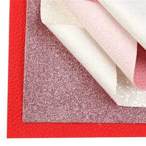 Strawberries & Cream Mixed Faux Leather Full Sheet Pack of 9