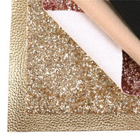 Gold Combo Mixed Faux Leather Full Sheet Pack of 5
