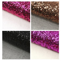 Chunky Glitter Bright A5 Sheet Faux Leather Pack of 8
