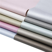 Solid Litchi Pearl Faux Leather Full Sheet Pack of 10
