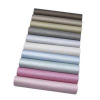 Solid Litchi Pearl Faux Leather Full Sheet Pack of 10