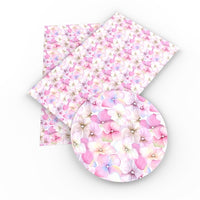 Floral Hydrangea Pastel Leather Sheet