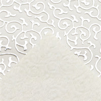 Foil Swirl on White Faux Leather Sheet