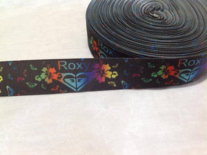 Rox on Black 1" Ribbon