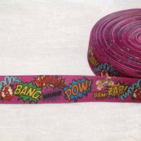 Zap Pow Pink 1" Ribbon