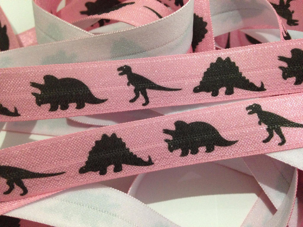 Dinosaurs on Pink 5/8