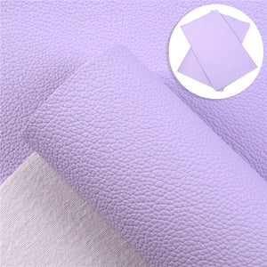 Solid Litchi Faux Leather Sheet