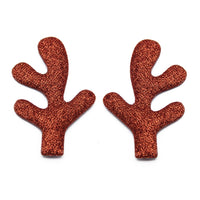 Reindeer Antler Glitter Embellishment Pairs
