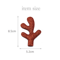 Reindeer Antler Glitter Embellishment Pairs